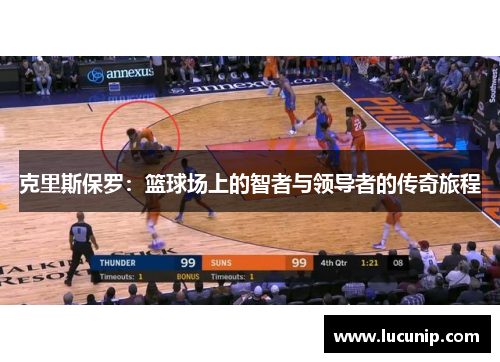 克里斯保罗：篮球场上的智者与领导者的传奇旅程